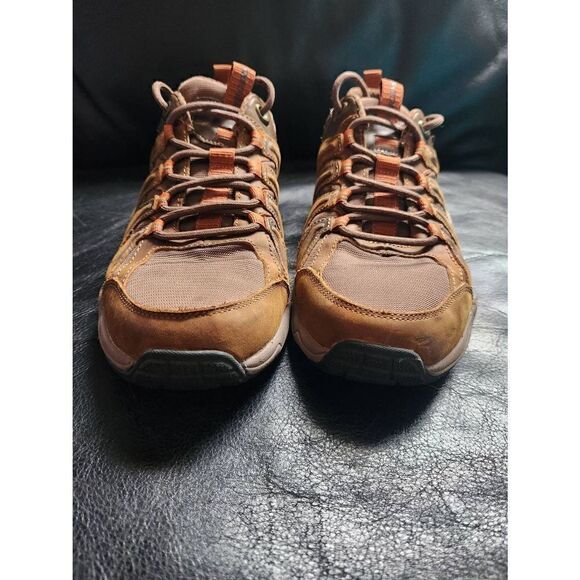 NWOT SKECHERS LEATHER SELMEN-LORAGO HIKING SHOE 9.5 BROWN WATER REPELLENT - Picture 2 of 9